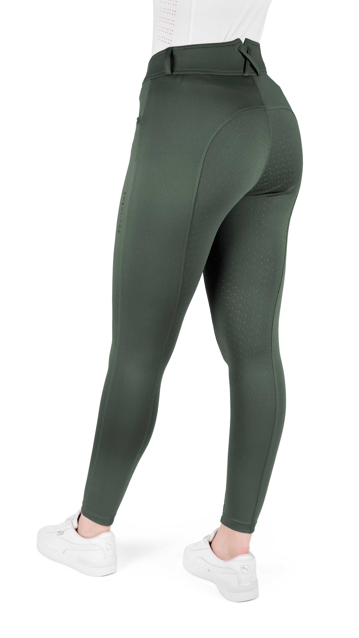 EQUITHÈME EK-Carly Helskodda ridbyxor, Khaki