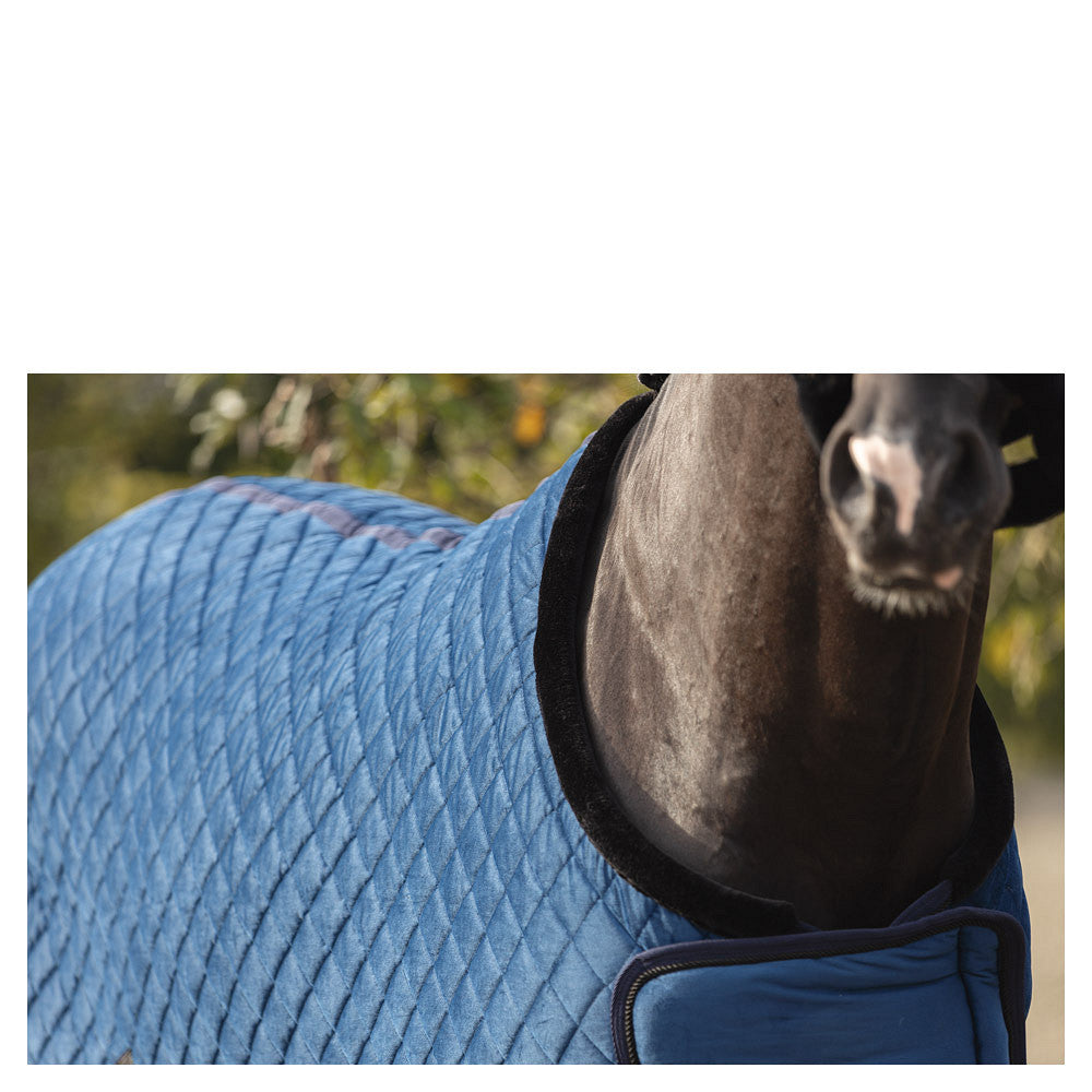 ANKY Velvet ATB23011 Showtäcke 350 g, Mörk marinblå – på häst