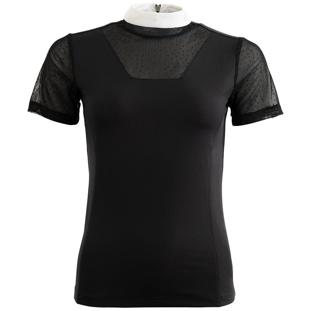 ANKY Prosperous C-Wear ATP26201 Kortärmad tävlingströja, Svart – framifrån