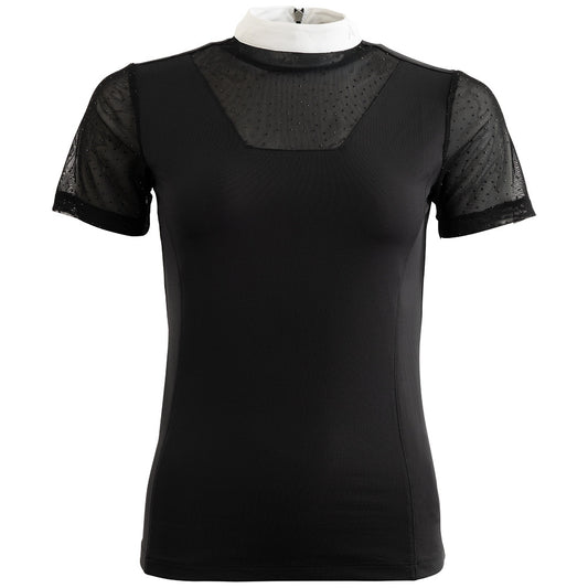 ANKY Prosperous C-Wear ATP26201 Kortärmad tävlingströja, Svart – framifrån