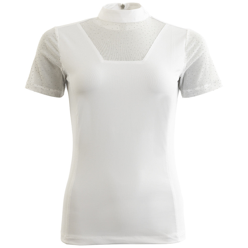 ANKY Prosperous C-Wear ATP26201 Kortärmad tävlingströja, Vit – framifrån