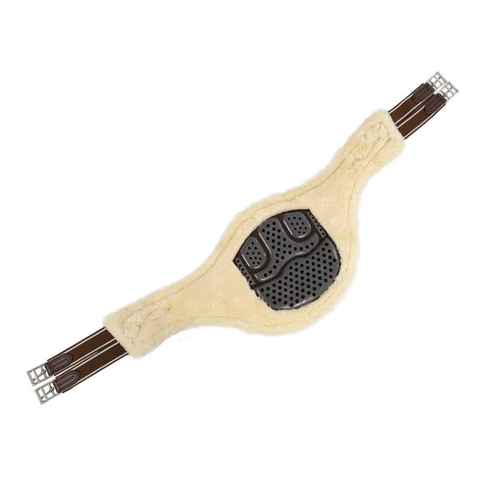 Acavallo Jumping stud guard girth Classic gel PVC detachable faux sheepskin