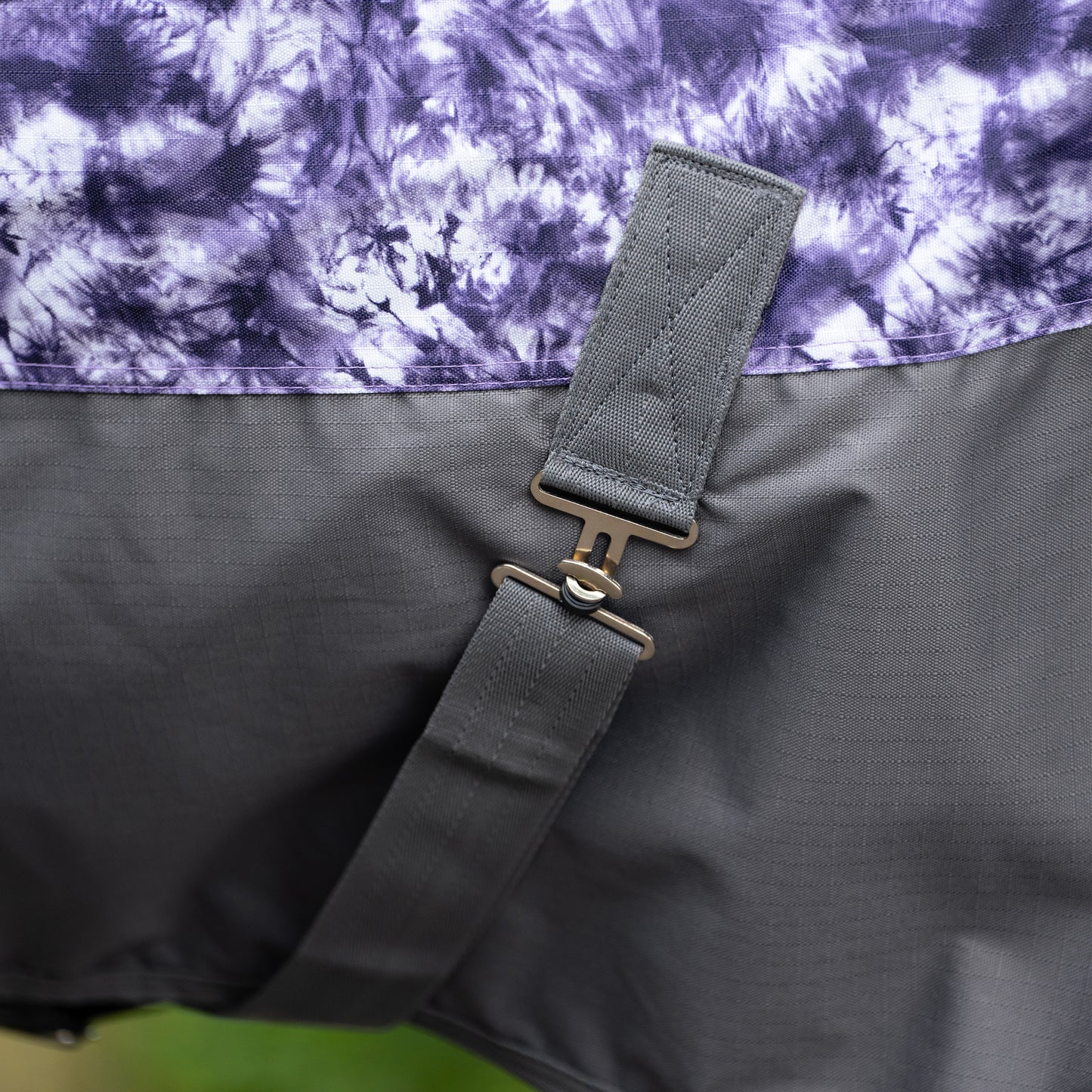 Imperial Riding IRHSuper-dry Regntäcke Halvhals, 0gr, Lila/Grå, st 135-145cm