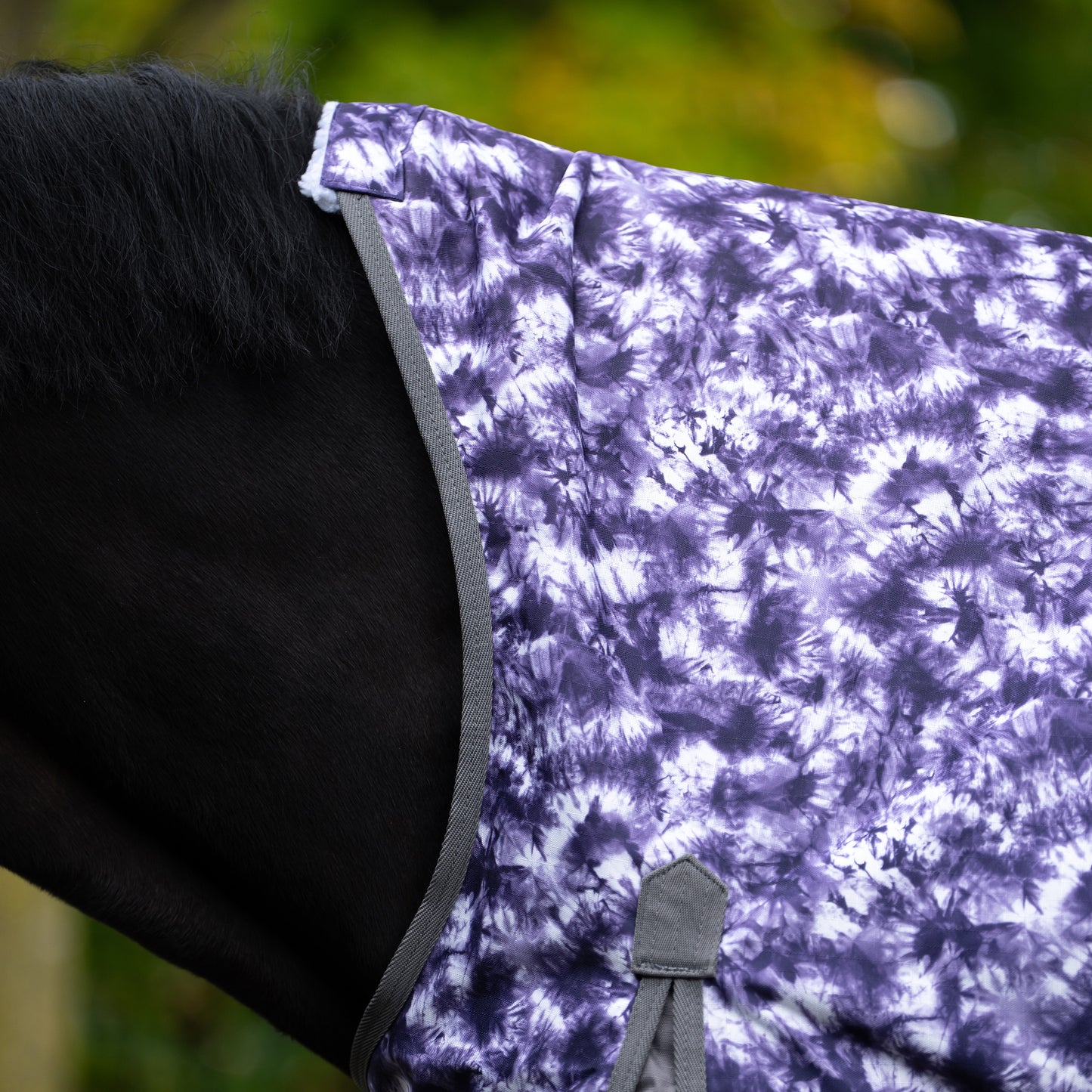 Imperial Riding IRHSuper-dry Regntäcke Halvhals, 0gr, Lila/Grå, st 135-145cm