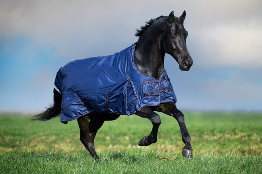 Utetäcke IRH Super-dry 100gr, Halvhals Navy st 85cm-175cm
