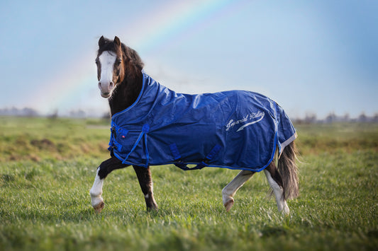 Utetäcke IRH Super-dry 100gr, Halvhals Navy st 85cm-175cm