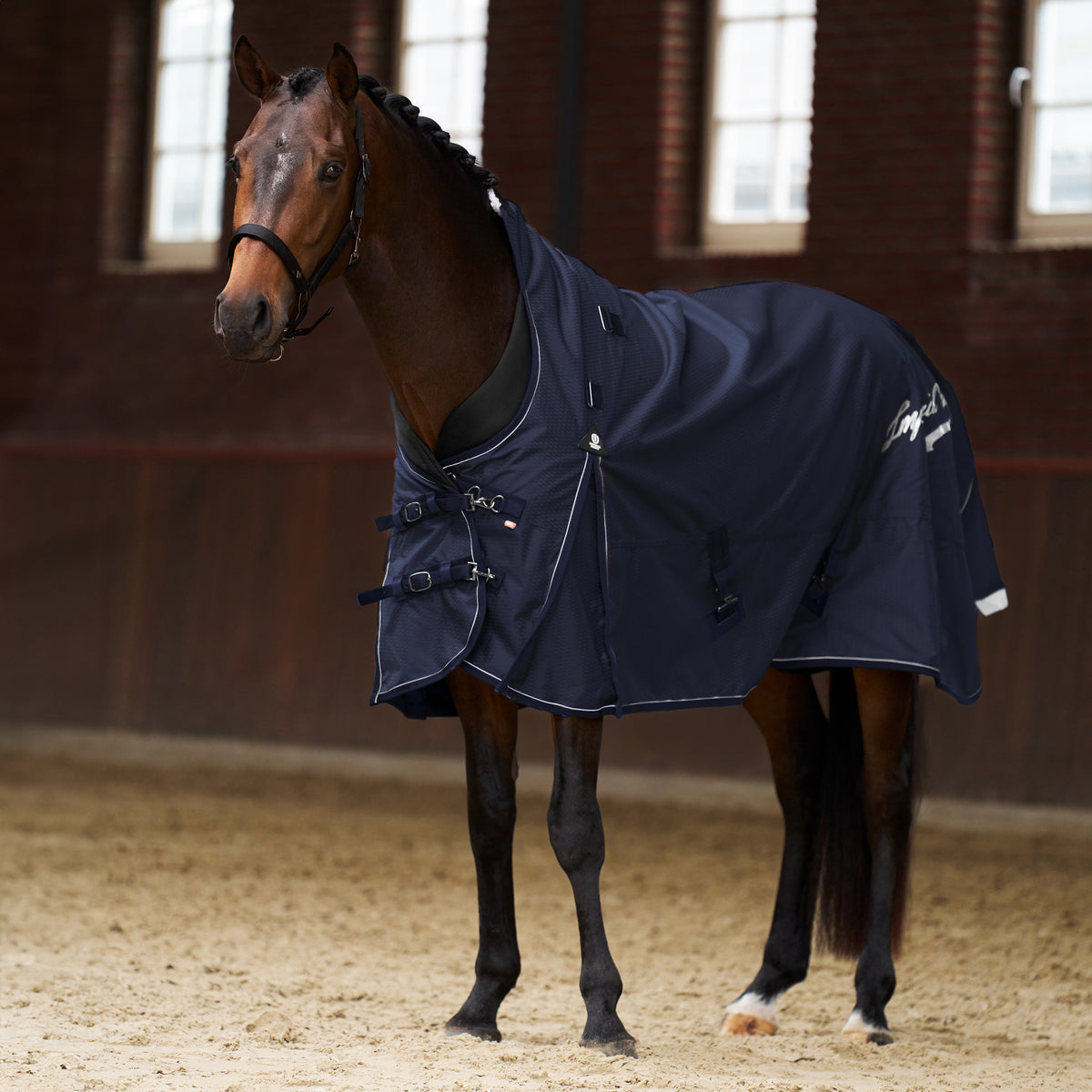 Imperial Riding Utetäcke IRHSuper-proof 1200D, 0gr, Halvhals + Hel hals, Navy