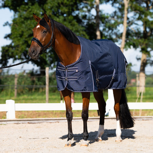 Imperial Riding Utetäcke IRHBasic, 0g med fleecefoder, Marinblå