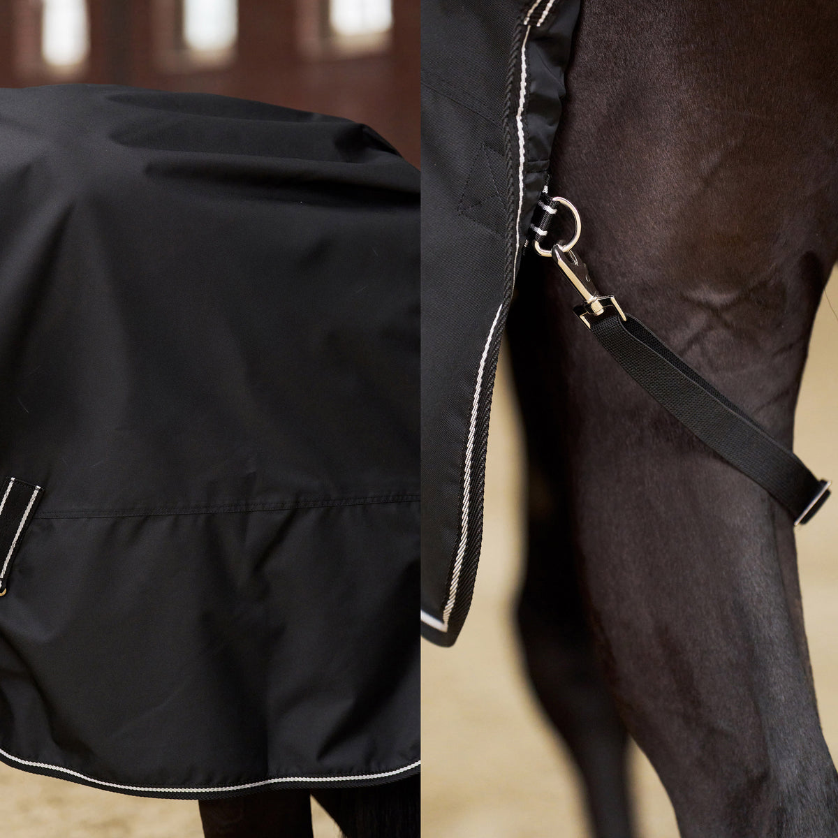 Imperial Riding Utetäcke IRHBasic, 0g med Fleecefoder, Svart