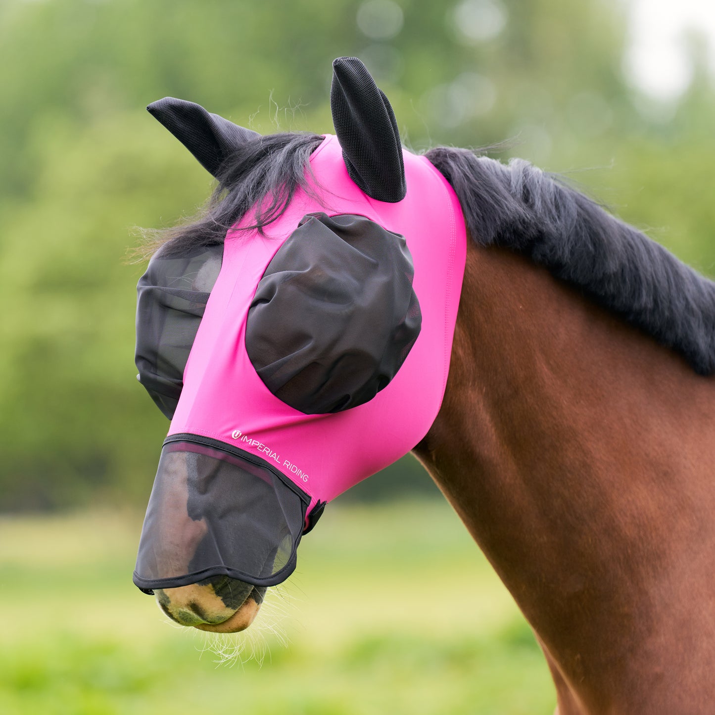 Imperial Riding Flugmask med nos, Cerise
