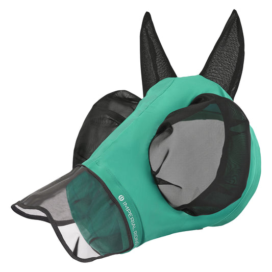 Imperial Riding Flugmask med nos, Turkosgrön