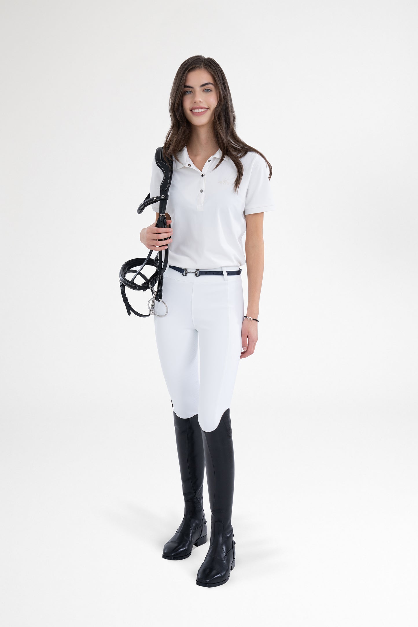 HVPolo Ridtights HVP Favourite FullGrip, Svarta & Vita