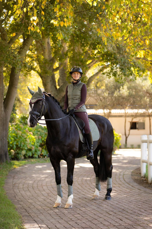 AW25 LM Suede Dressage Square Rosemary