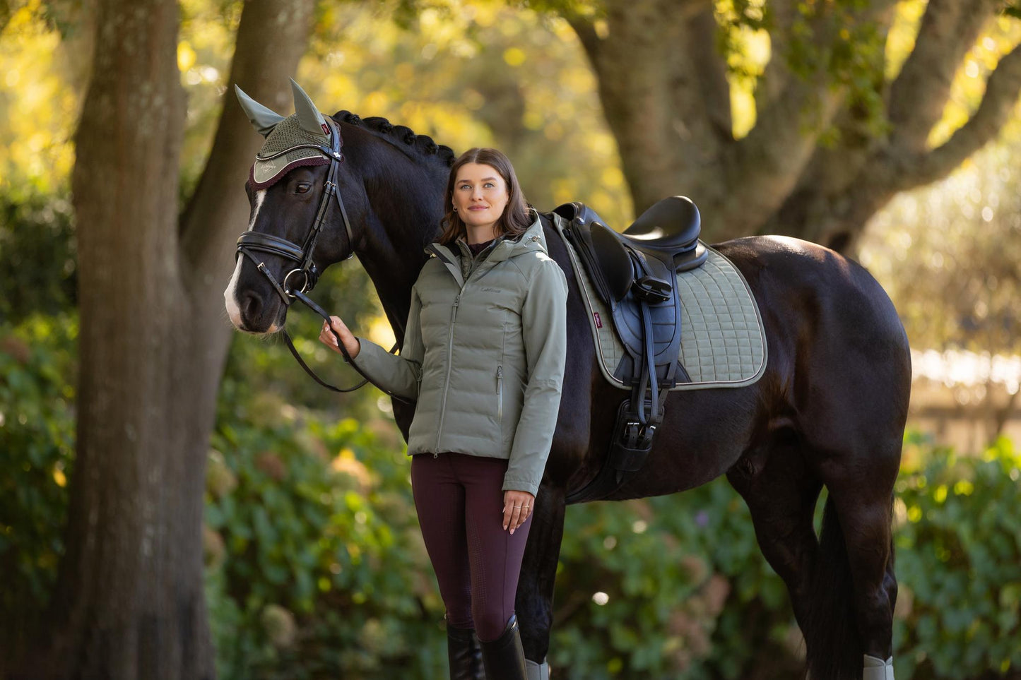 AW25 LM Suede Dressage Square Rosemary