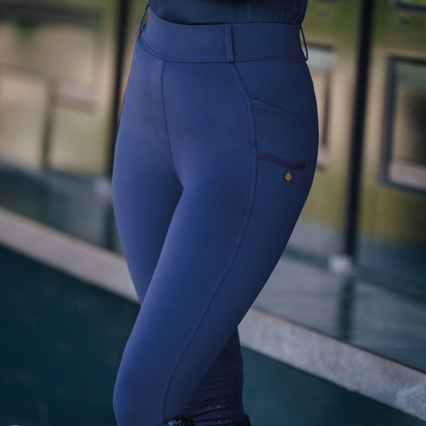 Imperial Riding Ridtights IRHTamara FullGrip, Safirblå