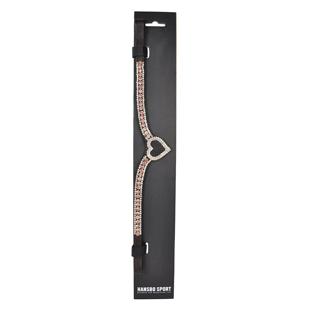 Hansbo Sport Pannband Love Rosa Brun