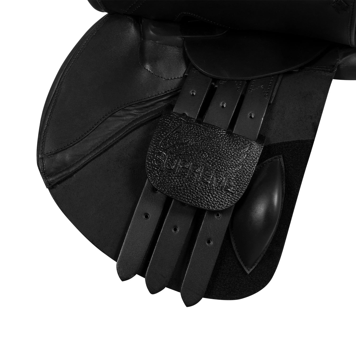 HOPPSADEL I MJUKT LÄDER MED JUSTERBART BOMJÄRN