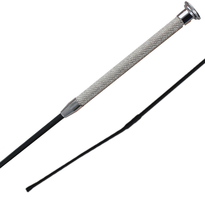 Woof Wear Glitz Dressage Whip | Silver | 110 cm