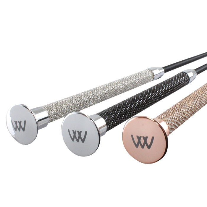 Woof Wear Glitz Dressage Whip | Silver | 110 cm