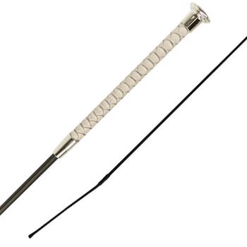 Woof Wear Reptile Dressage Whip | Black - Rose Gold | 110 cm