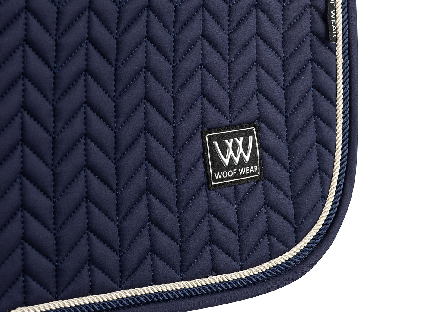 Woof Wear Herringbone Dressyr Schabrak, Navy