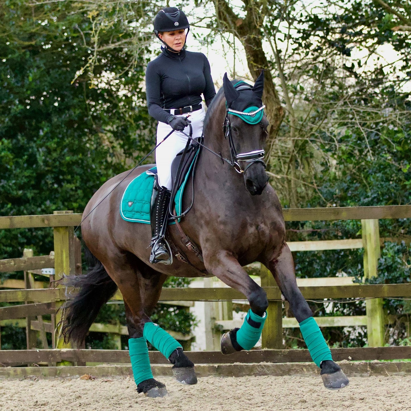 Woof Wear Vision Polo Bandages, Racing Green