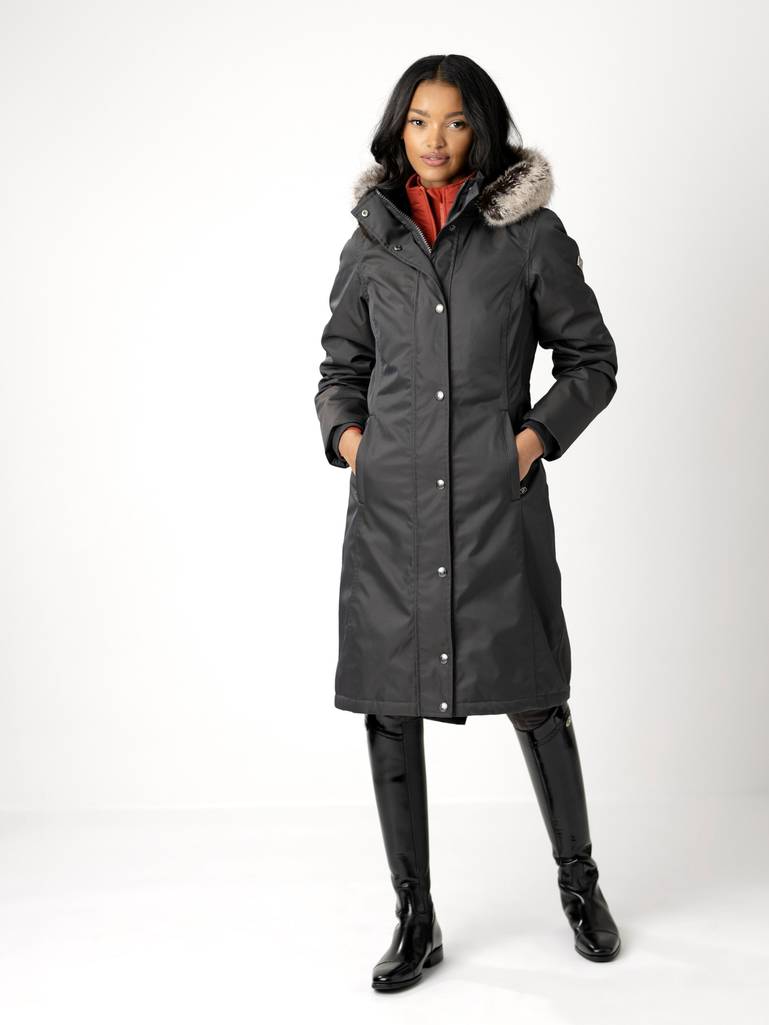 LM Waterproof Long Riding Coat Grey