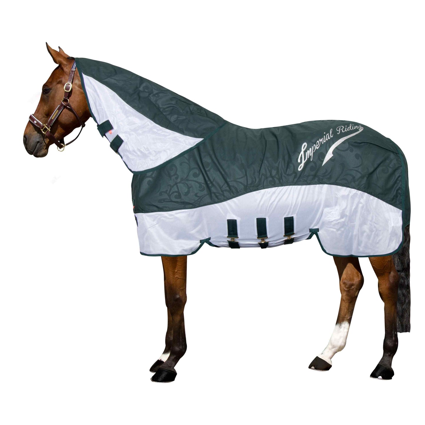 Imperial Riding IRHSuper-dry Halsdel – Regn- & Flugtäcke, Skogsgrön