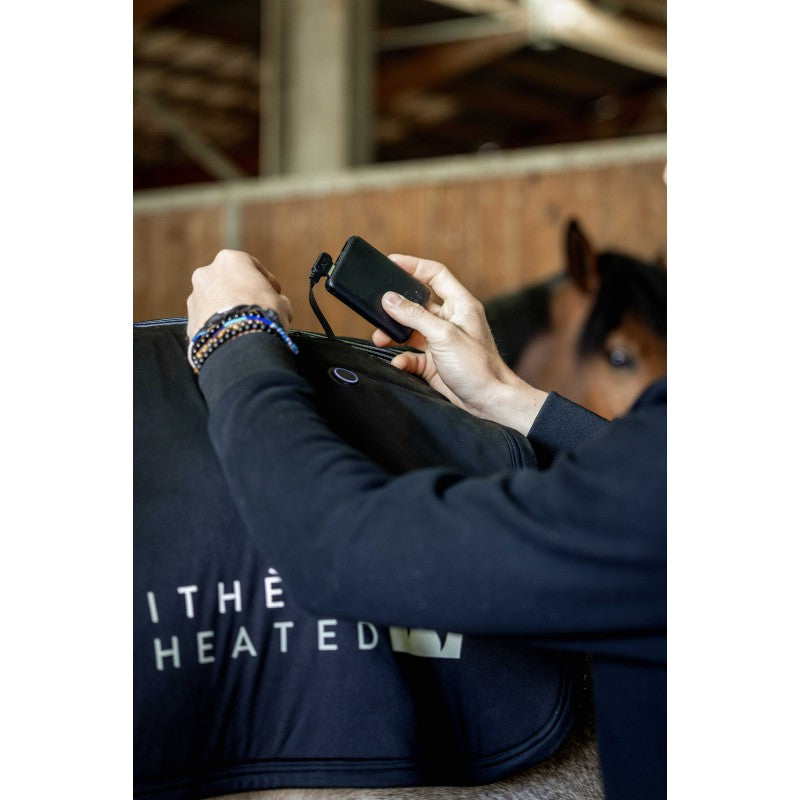 EQUITHÈME Heated Ryggvärmare för Häst - Svart