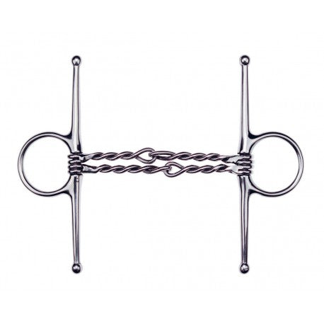 FEELING Full cheek snaffle - Twisted double snaffle