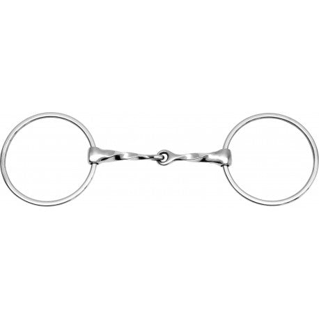 FEELING Large rings snaffle twisted