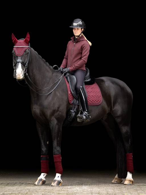 LeMieux Crystal Fly Hood, Burgundy