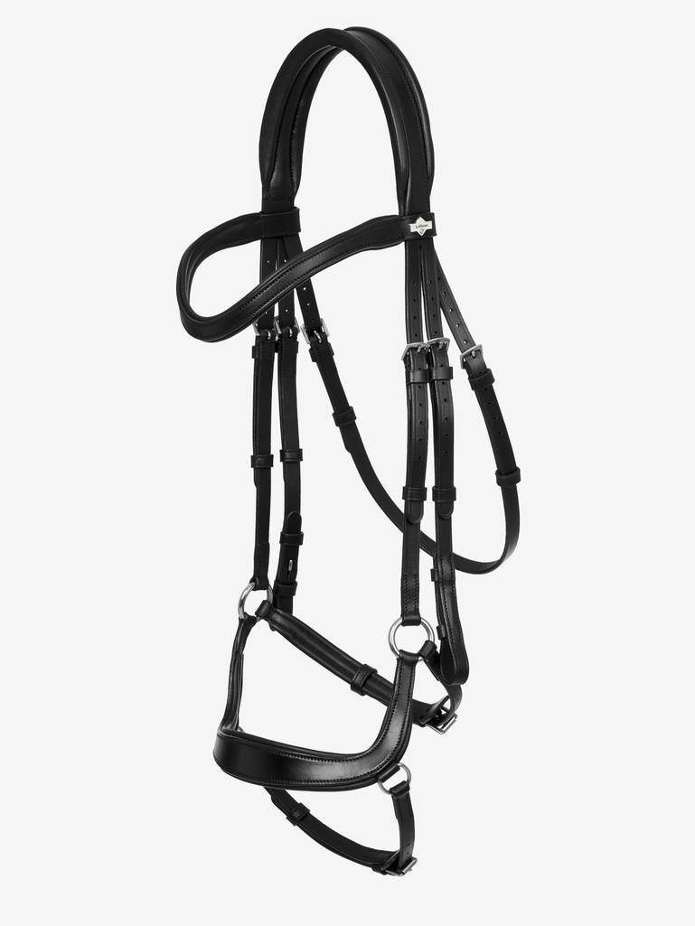 LM Arika Drop Bridle Svart/Silver