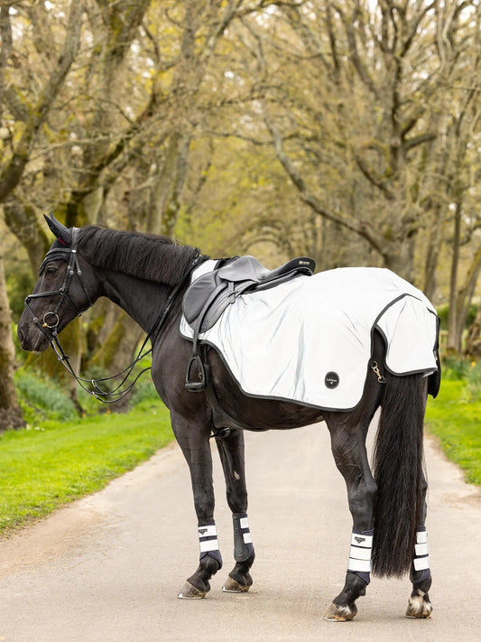 LM Reflekterande Tränings- & Ridtäcke Marinblå