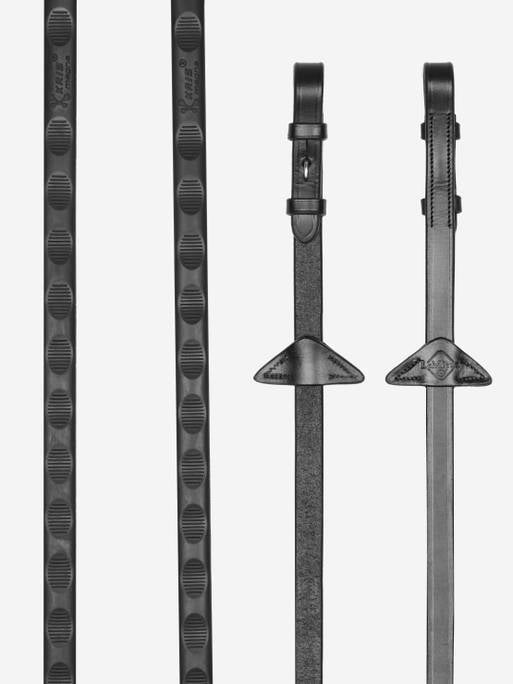 LeMieux Magna Grip Gummityglar, Svart/Silver – bild 1