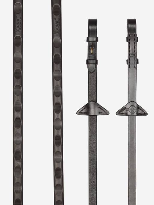 LeMieux Magna Grip Gummityglar, Brun/Mässing – bild 1