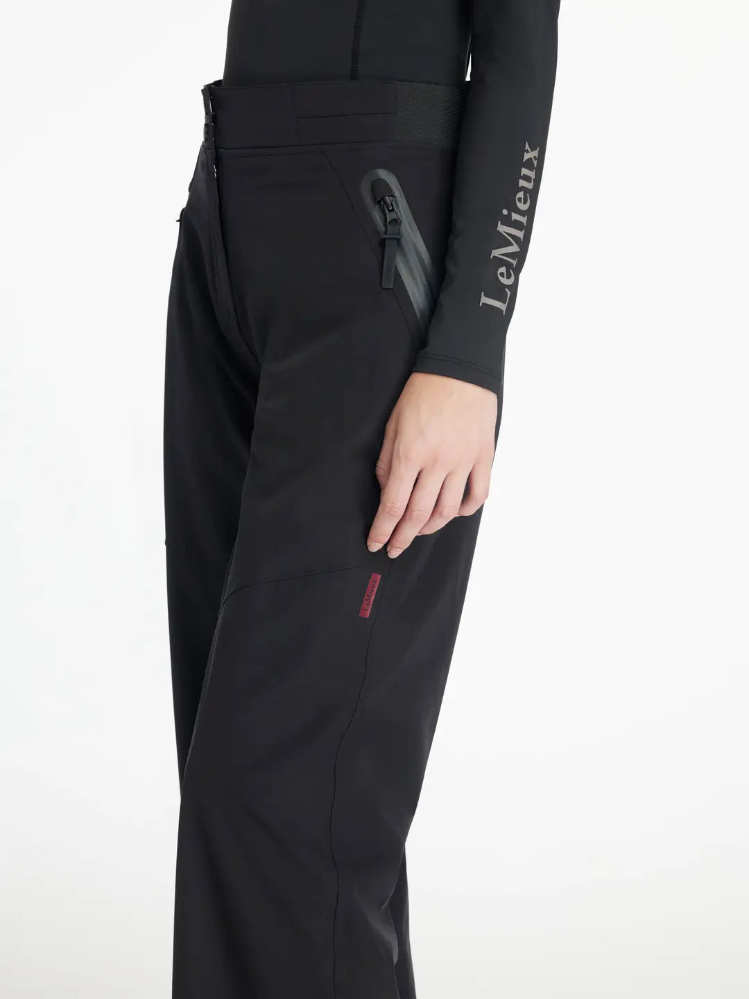 LeMieux DryTex Stormwear Vattentäta ridbyxor med fleecefoder, Svart – bild 3