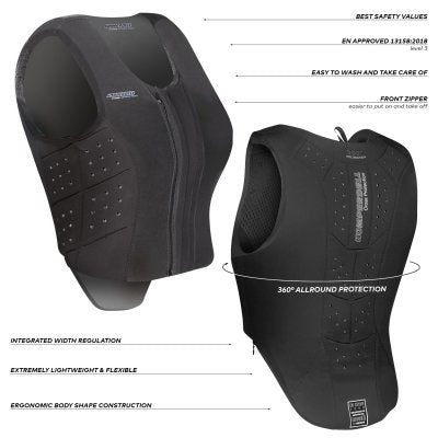 Säkerhetsväst Front Zip Slim Fit