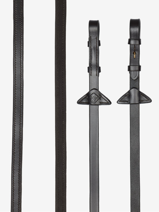 LeMieux Rubber Half Lined Halvfodrade gummityglar, Brun/Mässing – bild 1