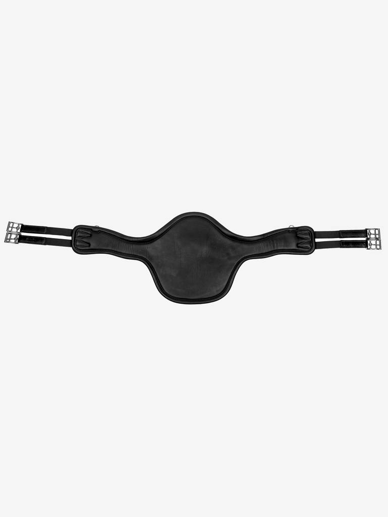 LeMieux Gel-Tek Anatomic Long Stud Sadelgjord med magplatta, Svart – bild 3