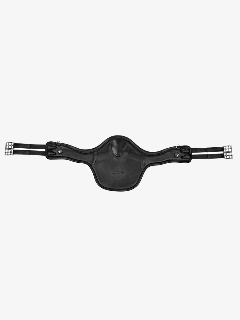 LeMieux Gel-Tek Anatomic Long Stud Sadelgjord med magplatta, Svart – bild 1