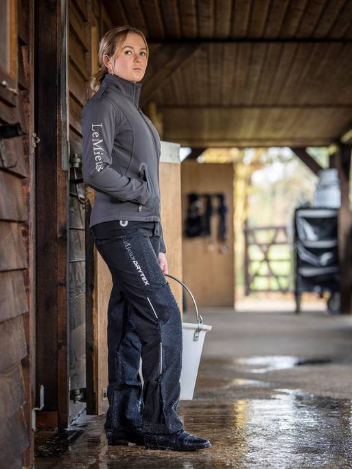 LeMieux DryTex Stormwear Vattentäta överdragsbyxor Unisex, Svart – bild 2