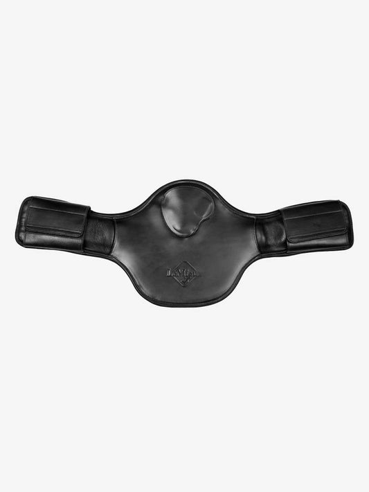 LeMieux Gel-Tek Anatomic Short Stud Kort sadelgjord med magplatta, Svart – bild 1