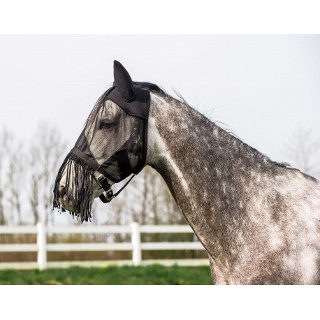 Riding World Light fly mask with fringe