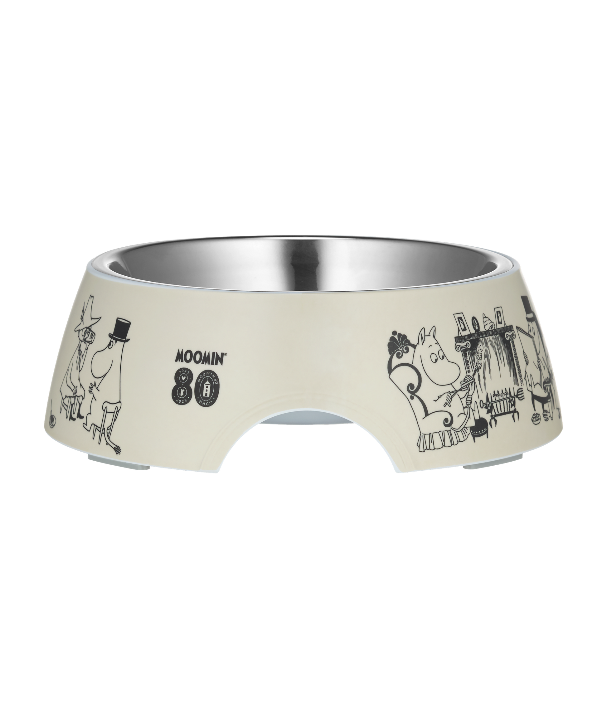 Moomin 80 Matskål för hund Grå
