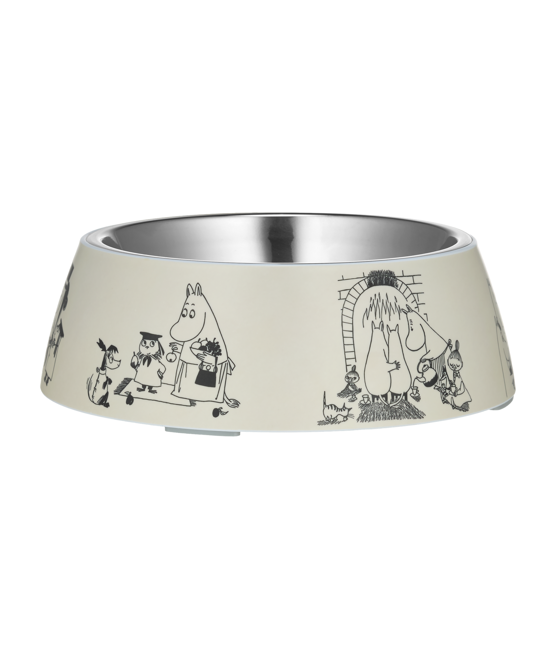 Moomin 80 Matskål för hund Grå