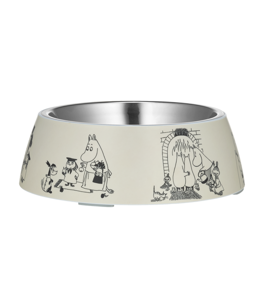 Moomin 80 Matskål för hund Grå