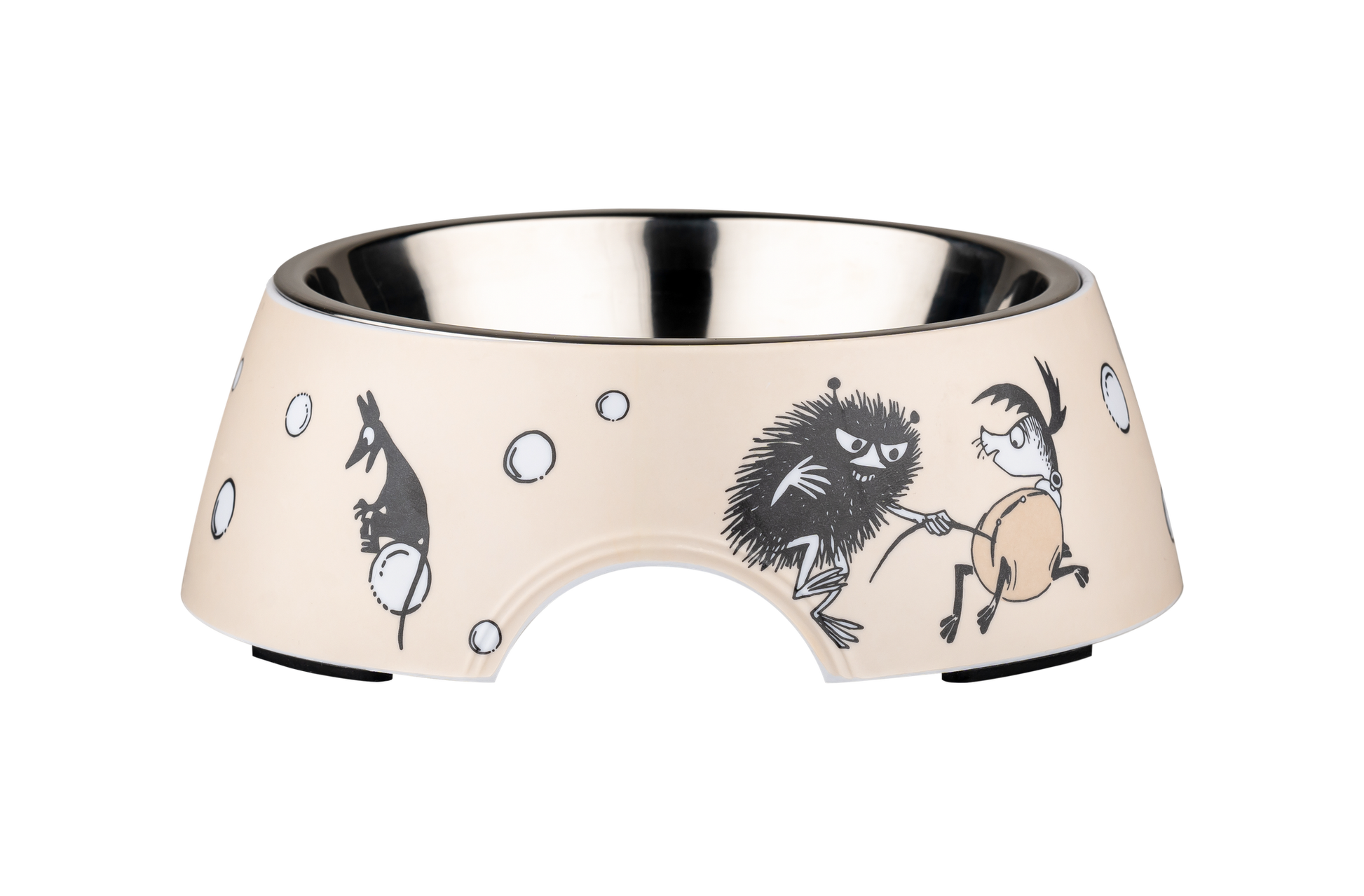 Matskål för hund Beige M
