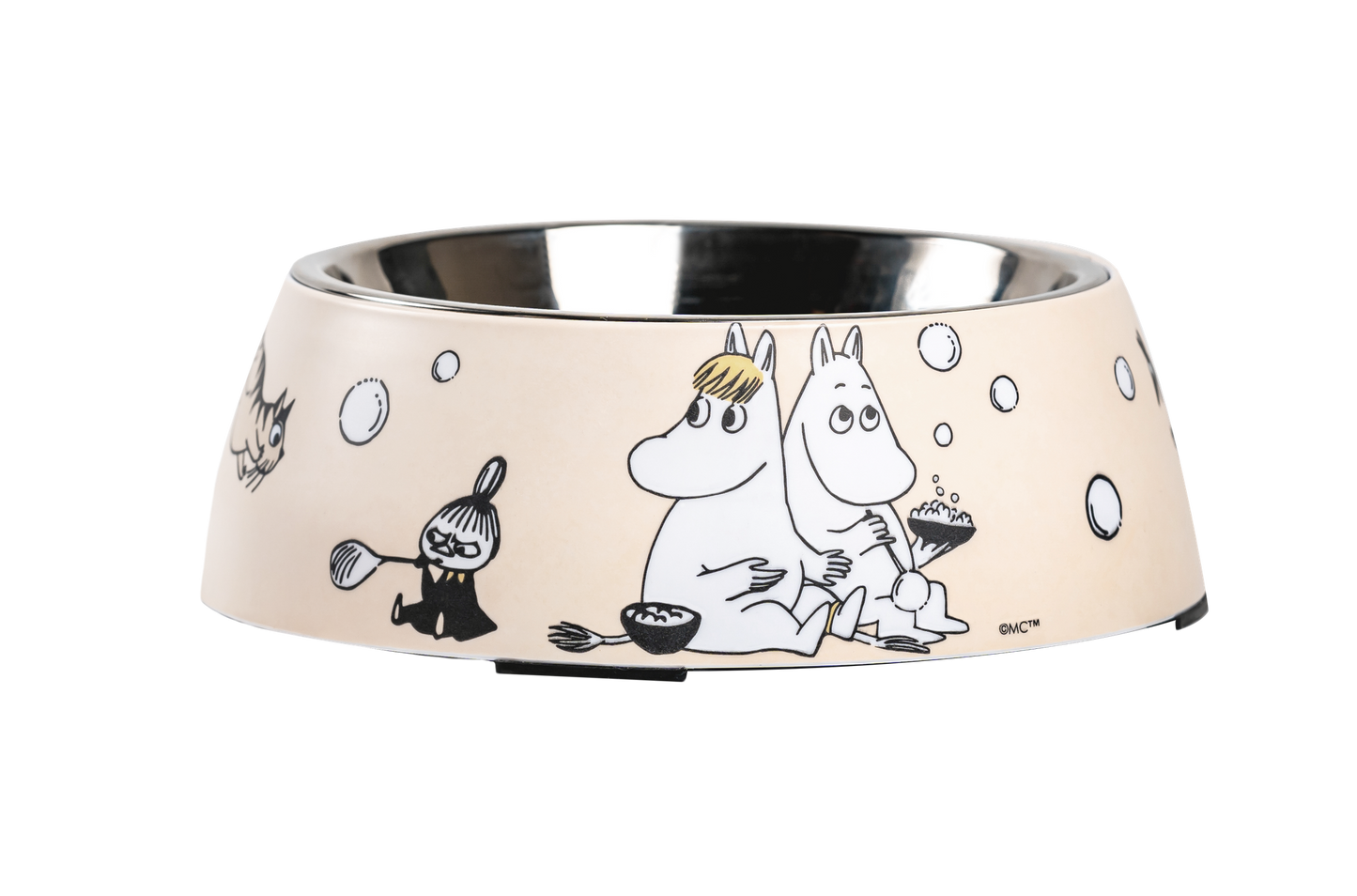 Matskål för hund Beige M