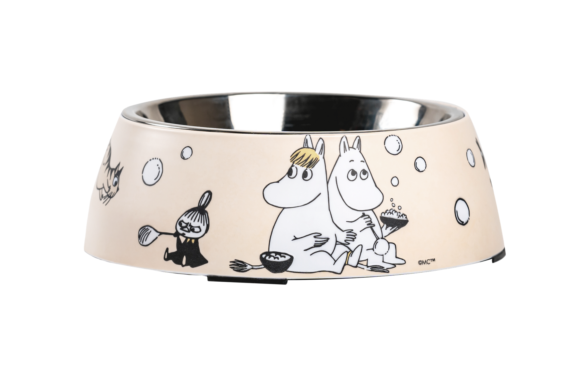 Matskål för hund Beige M